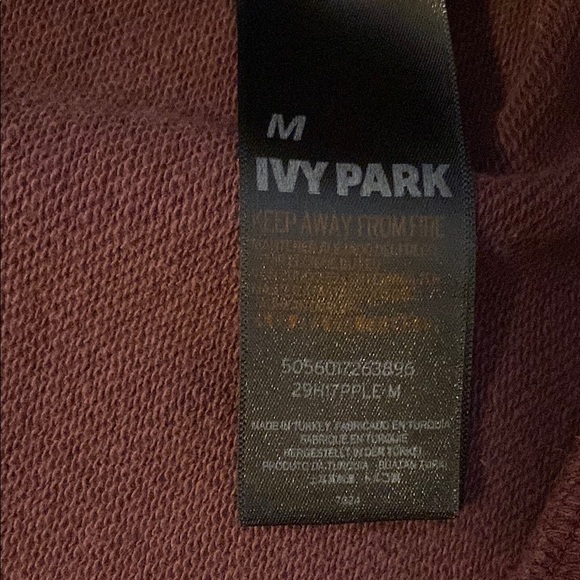Ivy Park Women's Burgundy Hoodie Sweatshirt - Picture 10 of 12